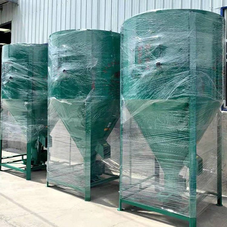 300-2000kg/h Vertical Farm Chicken Feed Making Processing Machine Mixer And Grinder Automatic Animal Feed Mixing Machine