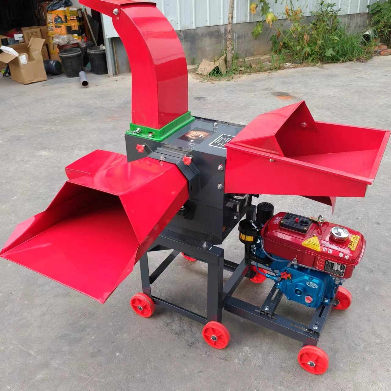 Cutting Machine Animal Feed Grass Silage Paddy Mini Chaff Cutter Machine made in China