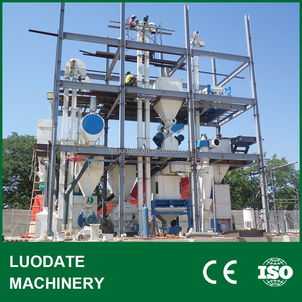 Top Grade Feed Processing Machine High Capacity Animal Feed Production Line 2 Years Warranty Chicken Feed Production Line