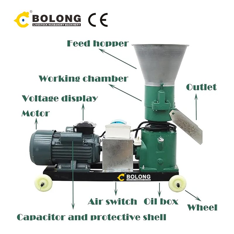 Home Use Small Animal Feed Processing Machine Feed Wood Pellet Chicken Food Making Machine Animal Feed Pellet