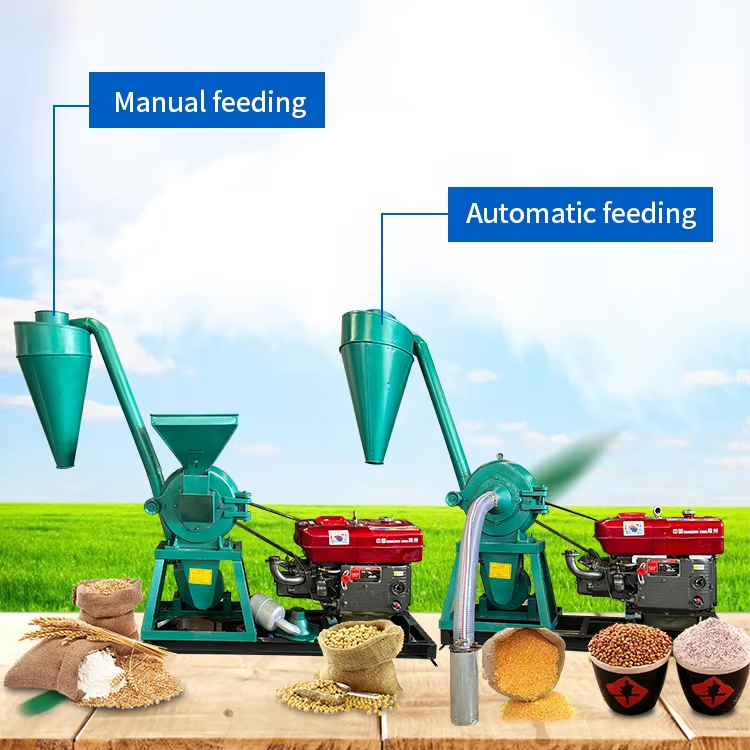 800~1500 kg/h Self-priming Dry and Wet Grain Grinder Electric Flour Mill Crushing Machine Pulverizer for Corn Maize Wheat Soybea
