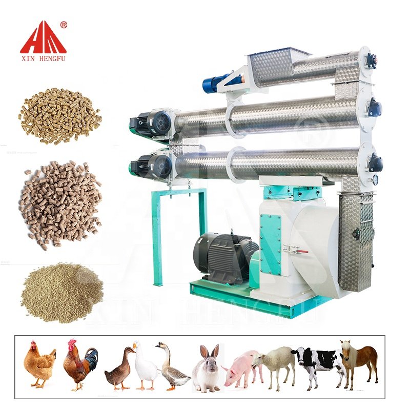 High Quality Large Capacity CE Poultry Chicken Cattle Animal Feed Pellet Making Machine