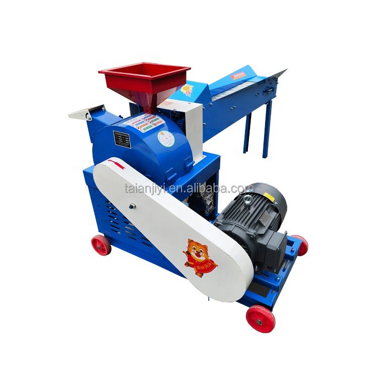 Multifunctional Steel Silage Cow Feed Grass Chaff Cutter Machine Animal Feed Crushing Grain Pellet Plant Green Farm Livestock