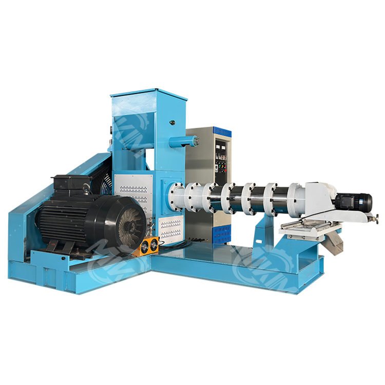 Used Double-Screw Extruder and Multi-Layer Dryer Factory-Packed Equipment for Maize-Based Floating Fish Feed Pellet Production