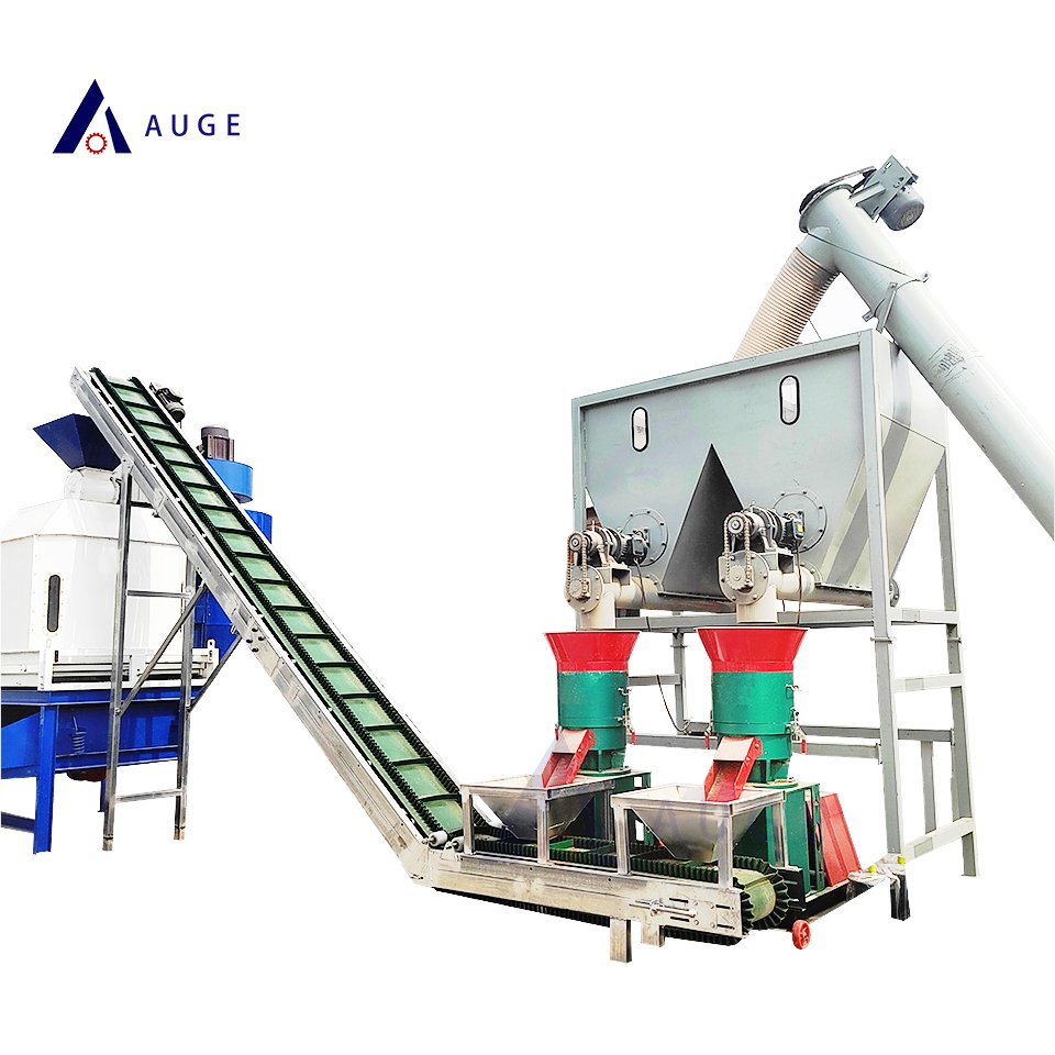 Factory direct sale feed pellet production line livestock animal feed pellet line granulate pellet machine