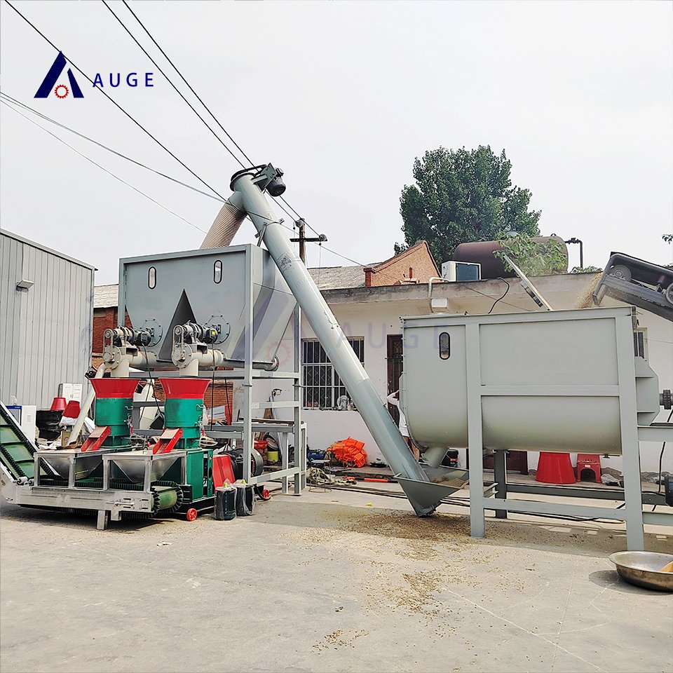 Factory direct sale feed pellet production line livestock animal feed pellet line granulate pellet machine