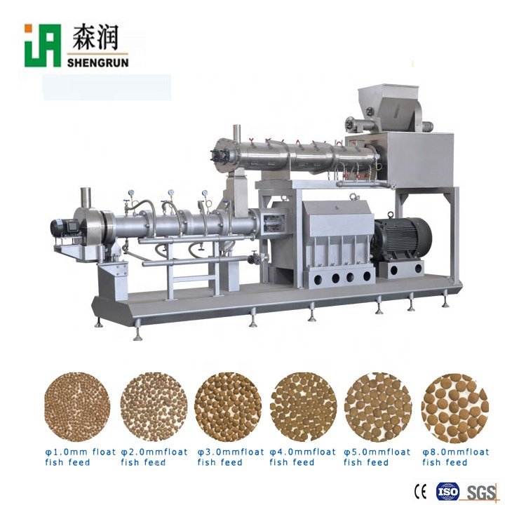 2021 best selling Industrial 2 ton/hour animal feed Complete Production Line double screw extrusion fish feed pellet