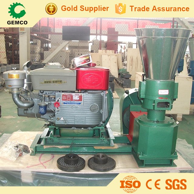 Motor Diesel Engine Flat Die Animal Feed Pellet Mill Machine Factory Direct Sales Customized Provided Aquatic Feed Production
