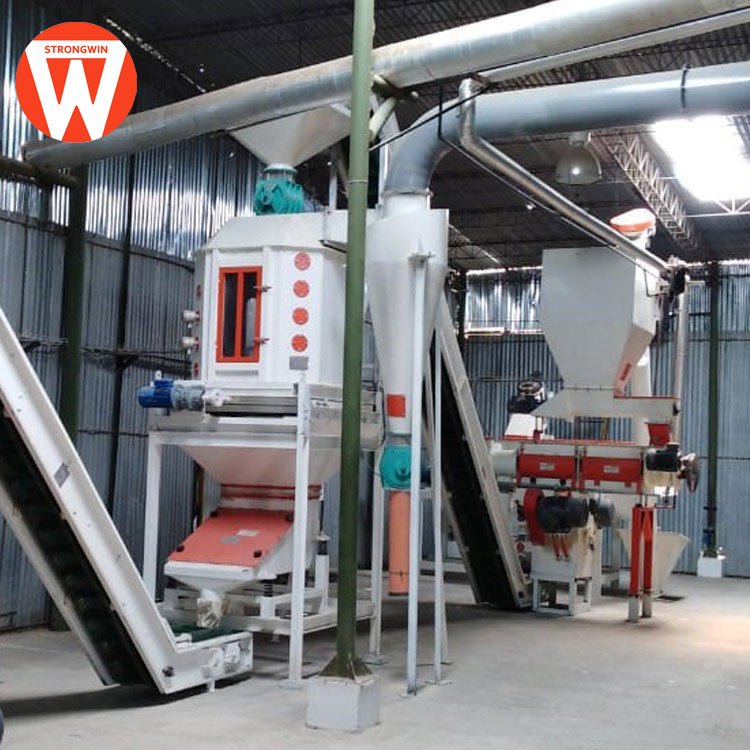 Strongwin manufacture animal feed processing machines chicken poultry feed production line machine