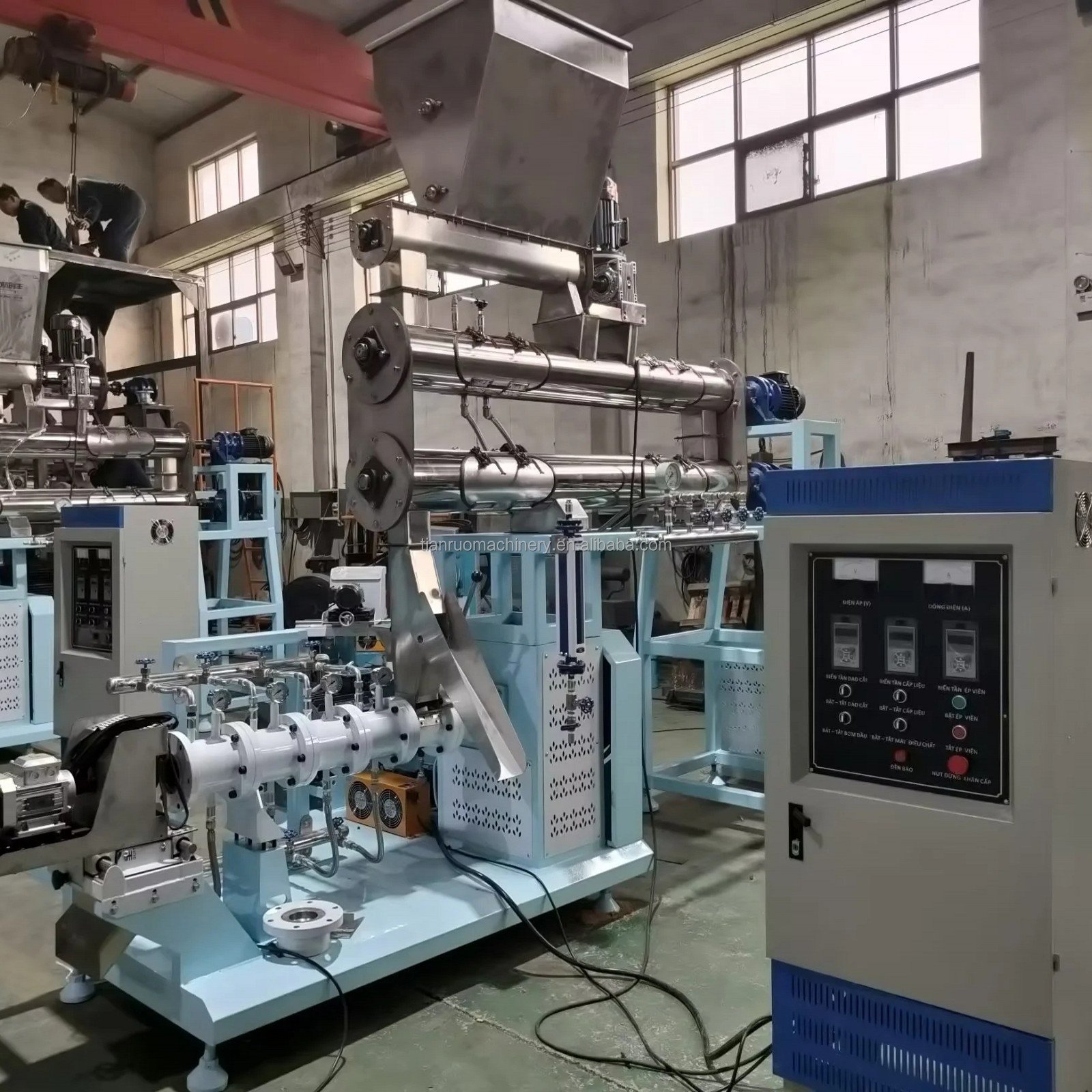 2 ton soya extruder machine soybean full fat dairy farm Full fat soya soybean meal extruder machinery for animal feeds