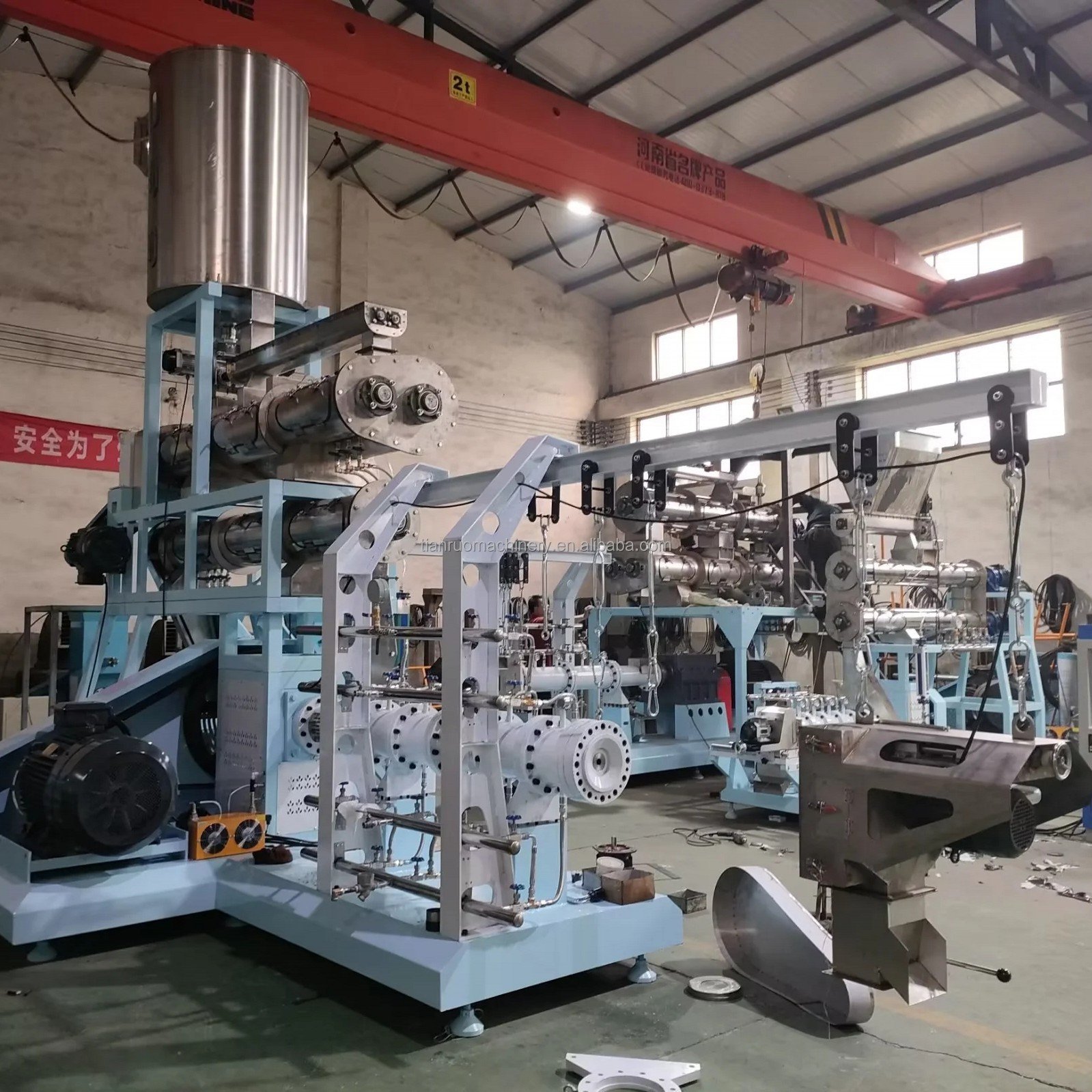 2 ton soya extruder machine soybean full fat dairy farm Full fat soya soybean meal extruder machinery for animal feeds