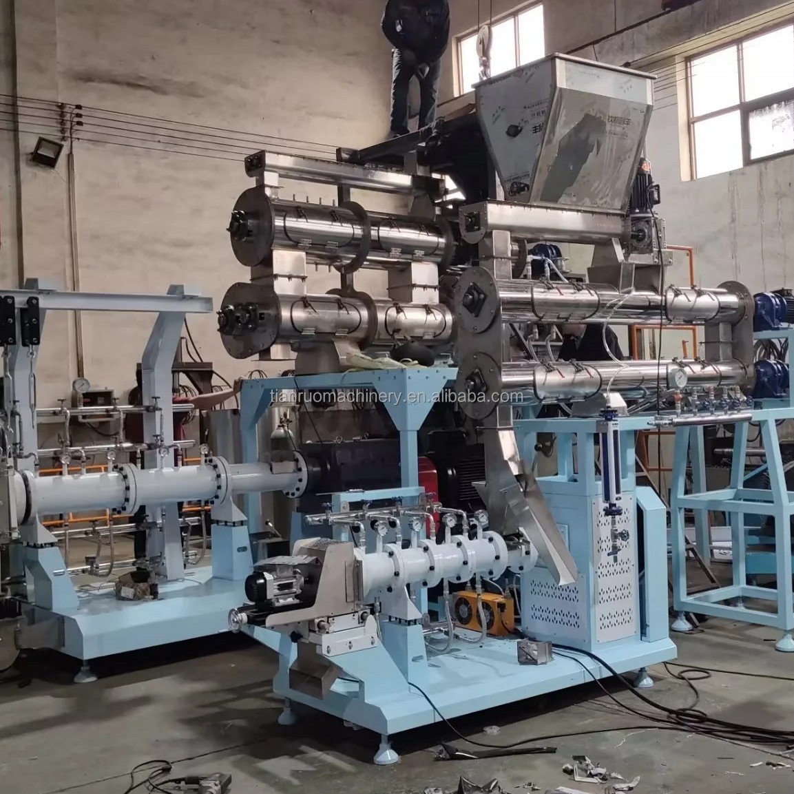 2 ton soya extruder machine soybean full fat dairy farm Full fat soya soybean meal extruder machinery for animal feeds