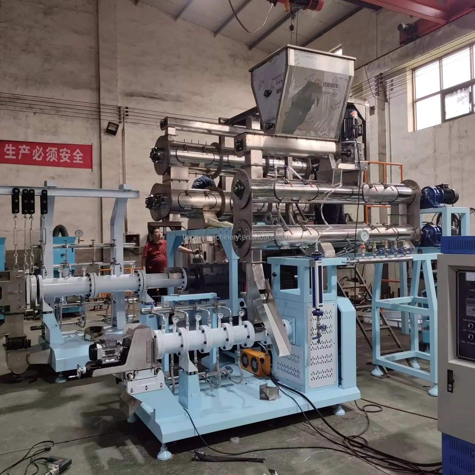 2 ton soya extruder machine soybean full fat dairy farm Full fat soya soybean meal extruder machinery for animal feeds