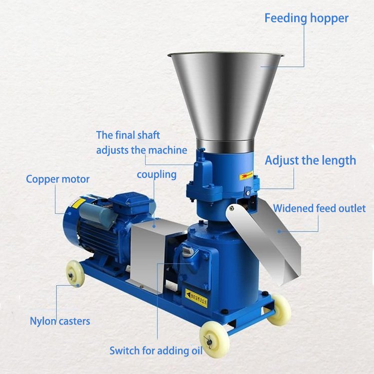 Animal Feed Pellet Making Machine Animal Food Pelletizer Chicken Feed Making Machine Livestock Poultry Feed Pellet Machine