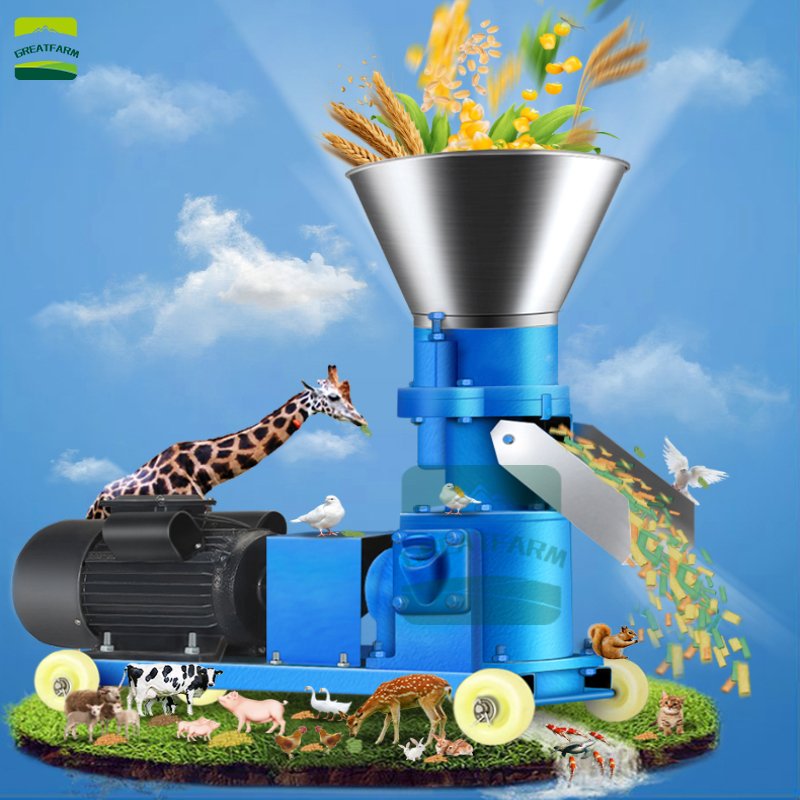 Feed processing machine for Pig farms and pig farms Wholesale Cheapest Price granulator machine animal poultry feed machine