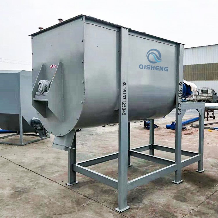 Chicken rabbit Cattle Poultry Grinder mixer machine 1000kg 500kg horizontal mixer machine for animal feed
