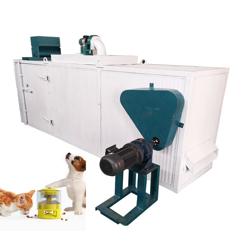Fully Automatic Drying Equipment Floating Fish Feed Pellets Dryer Cat Dog Animal Feed Dryer