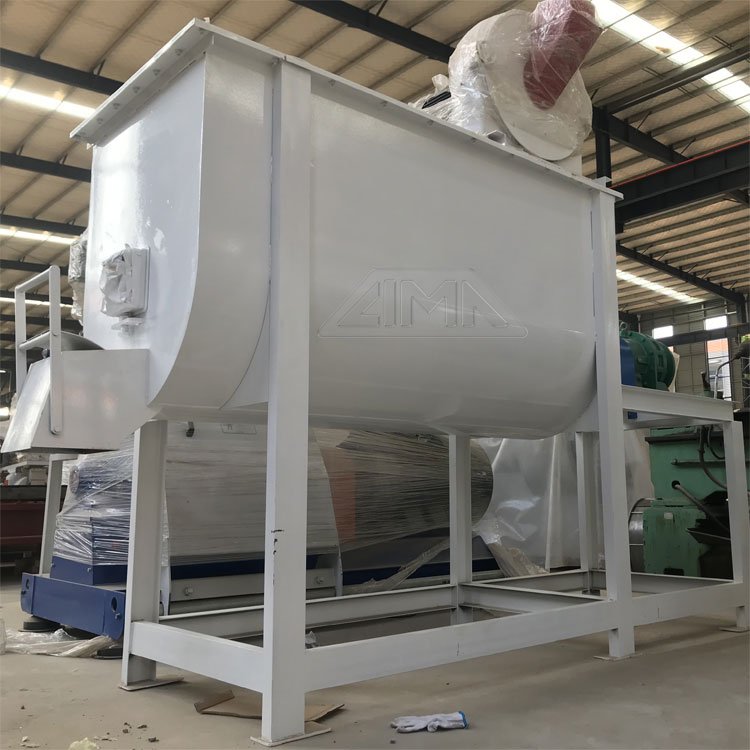 150kg/batch Industrial horizontal animal blender/ dry poultry cattle feed mixer