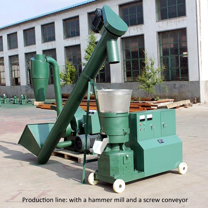 NEWEEK 3 rollers corn seeds poultry fodder chicken food cattle feed flat die pellet mill animal feed pellet making machine