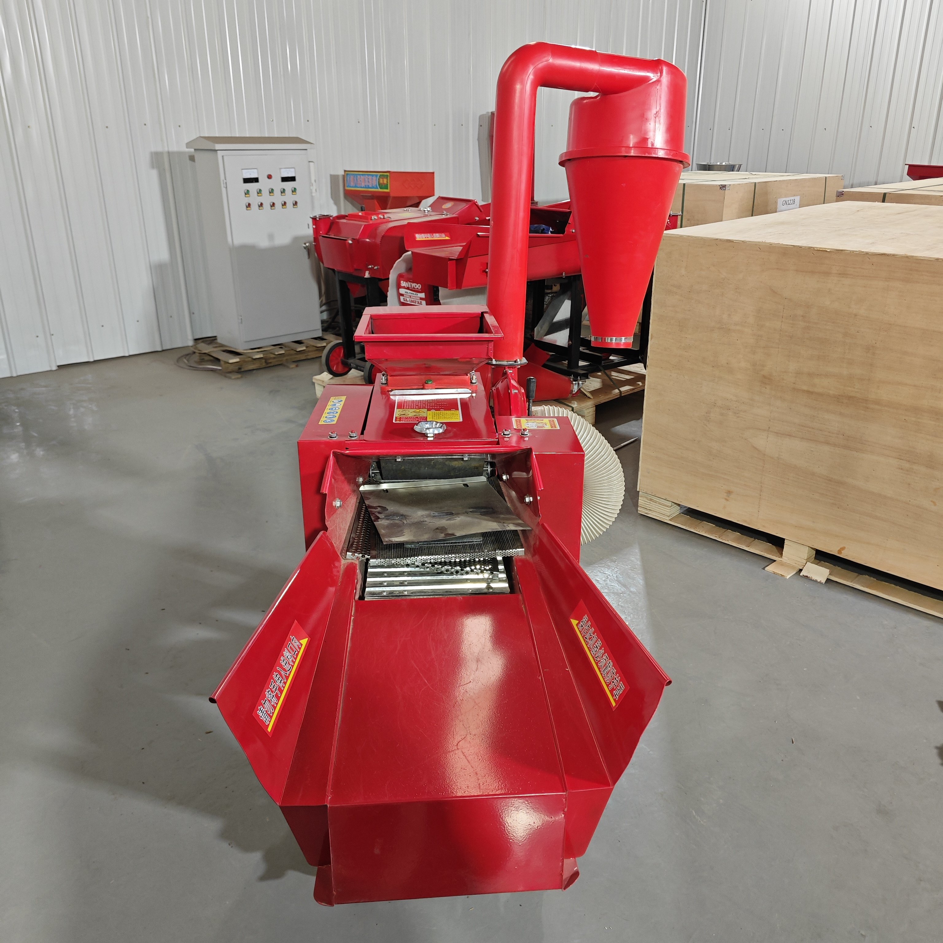 Horizontal corn straw stalk shredder machine/grass silage chaff cutter chopper machine for poultry animal feed processing