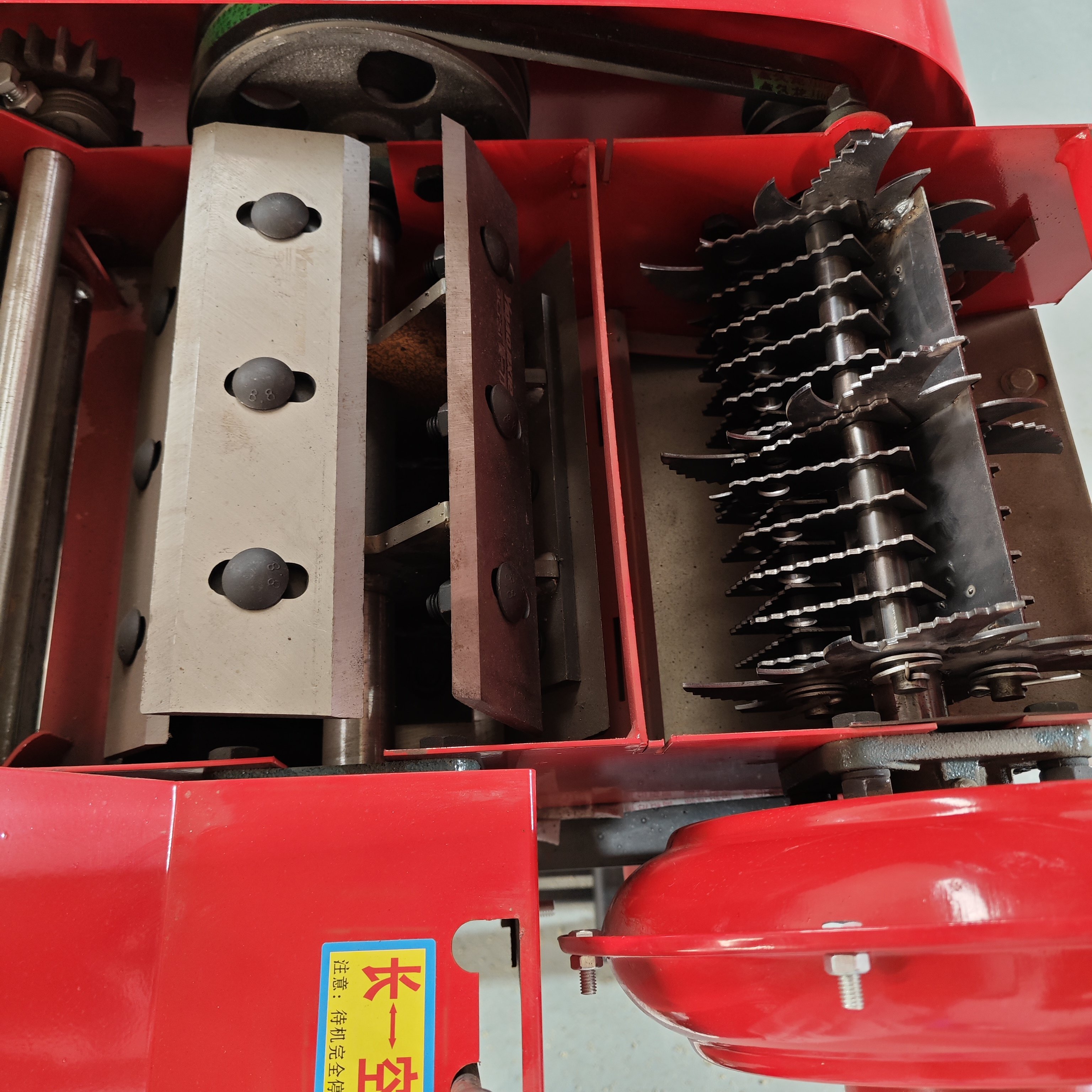 Horizontal corn straw stalk shredder machine/grass silage chaff cutter chopper machine for poultry animal feed processing