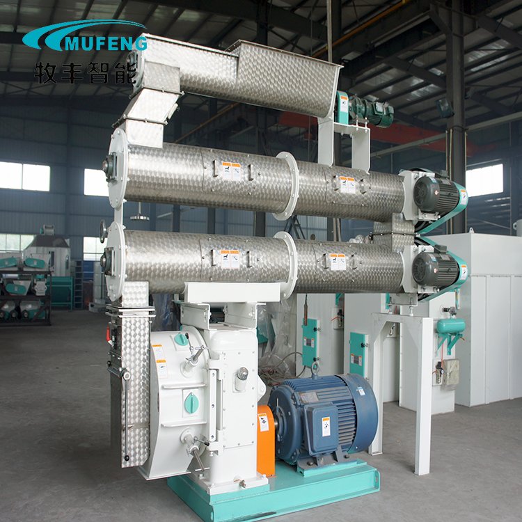 Mufeng Animal Feed Pellet Machine 55kw Cow Feed Machinery Ring Die Pellet Machine For Pig And Chicken Feed