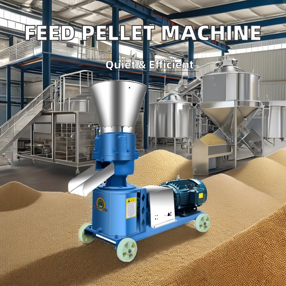 1000 kg/h Automatic Animal Feed Processing Pellet Machine Used for Poultry Chicken Fish Feed Making for Farm Use