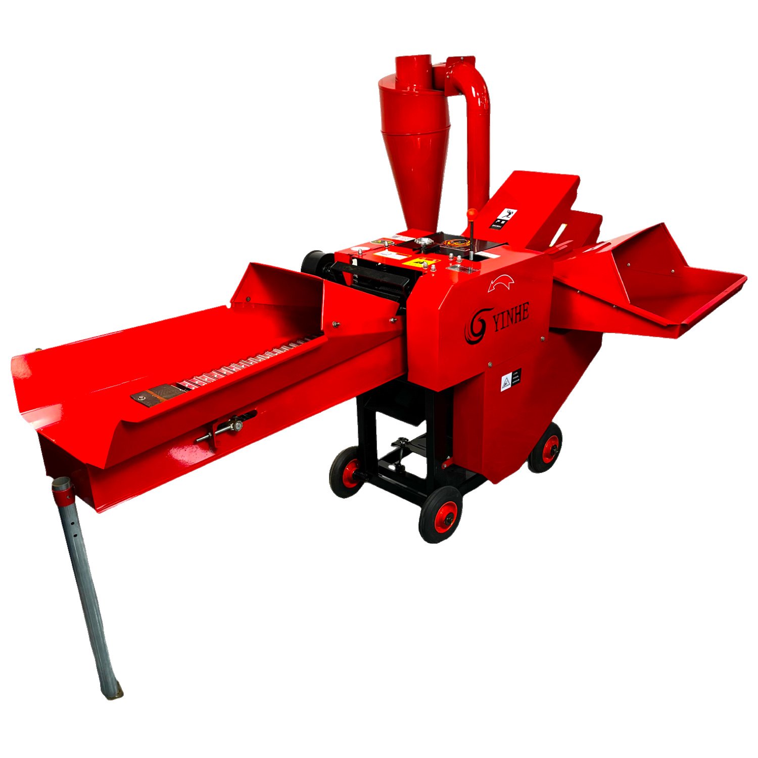 Automatic feed flat sprayer livestock corn stalk straw hay grass chopper crusher chaff cutter machine animal grass 5.5 t/h