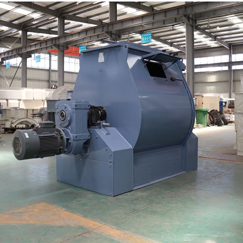 Single Shaft Paddle Cattle Feed Mixer Machine Animal Feed Horizontal Mixer