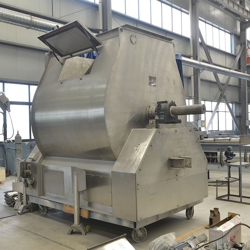 Single Shaft Paddle Cattle Feed Mixer Machine Animal Feed Horizontal Mixer