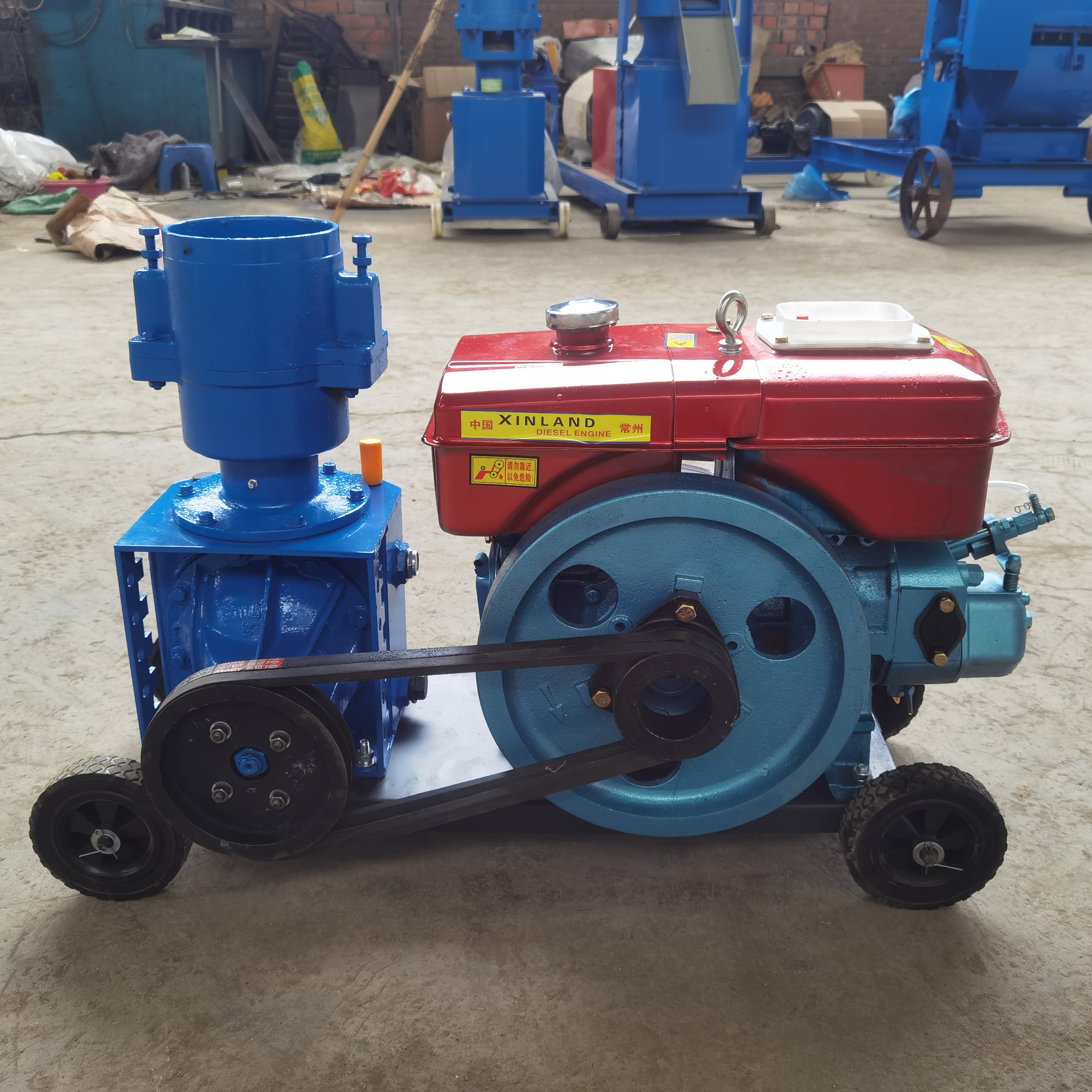 Animal Feed Pellet Machine Rice Husks Cotton Stalks Weeds Pellets Processing Machines