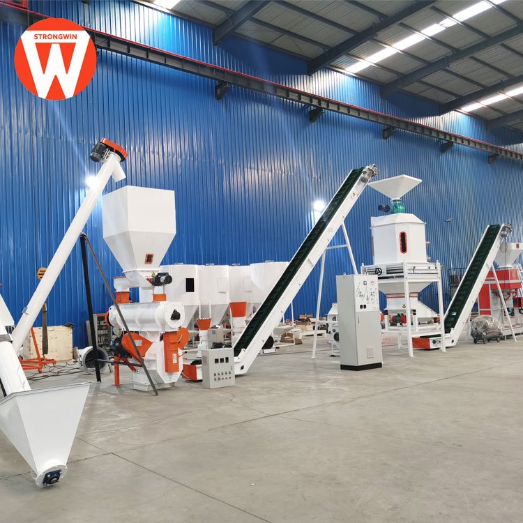SZLH250 poultry animal feed pellet production line