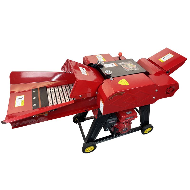 Automatic feed conveyor livestock silage cutter straw hay crusher grass chopper machine chaff cutter machine animal feed 4.5 t/h