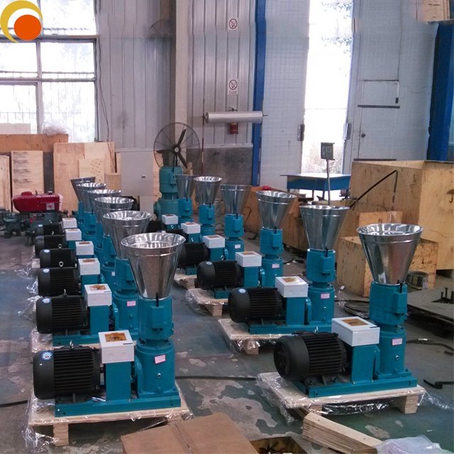 Farms use household chicken food making machine animal feed factory flat die pig feed pellet machine