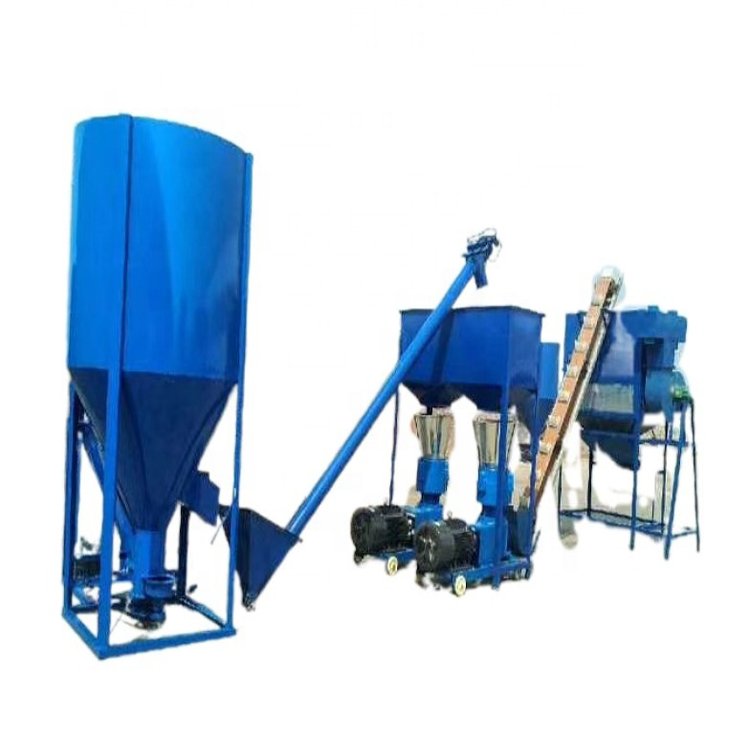 Commercial farm animal feed grinder mixer machine chicken feed crushing mixing machine for sale