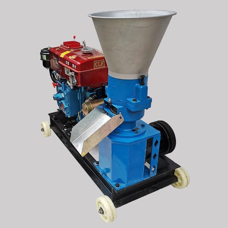 Animal Food Pelletizer Chicken Fish Pig Goat Cattle Feed Machine Diesel Engine Animal Feed Pellet Making Processing Machine