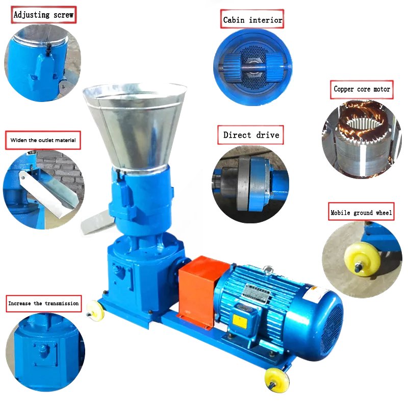 Highly-Rated Poultry Chicken Livestock Cattle Fish Feed Pellet Line Animal Feed Machine