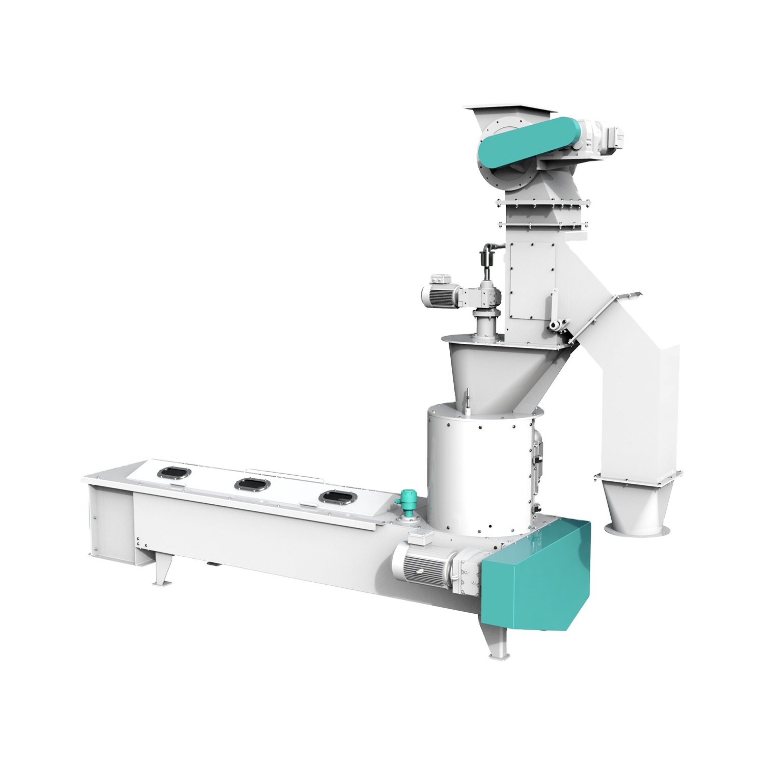 Best Price of Poultry and Animal Feed Pellet Continuous Horizontal Double Shaft Ribbon Oil Fat, Enzyme Preparation etc.