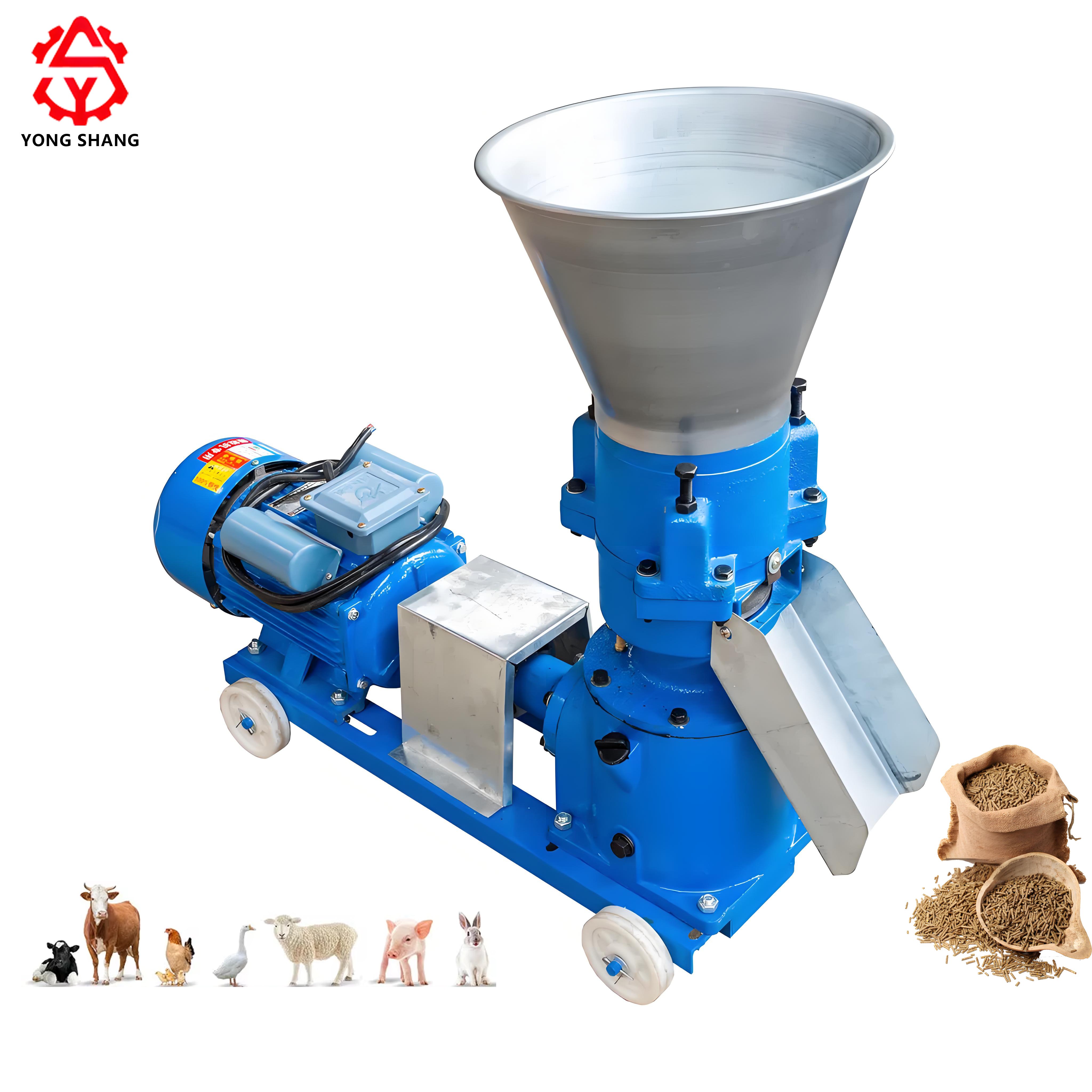 Yong shang Animal Food Small Pellet Machine Pelletizer Machine Animal Feed Pellet Machine for Animal Feeds Home Use