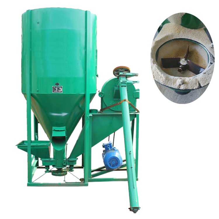 Factory direct sale vertical domestic animal feed mixer animal husbandry mixer feed machine