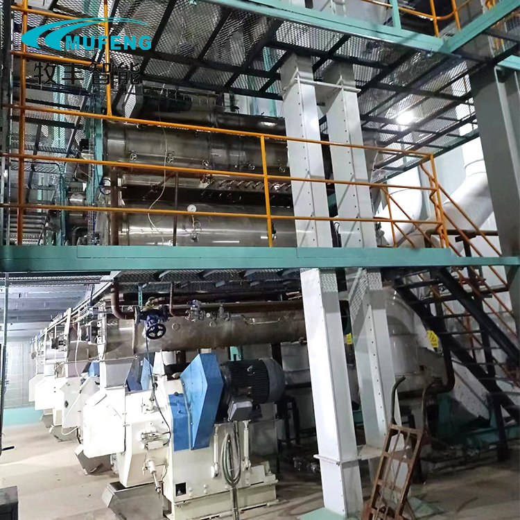 Customized livestock feed pellet production line 2-120 ton/h for poultry farm animal feed plant equipment full automatic
