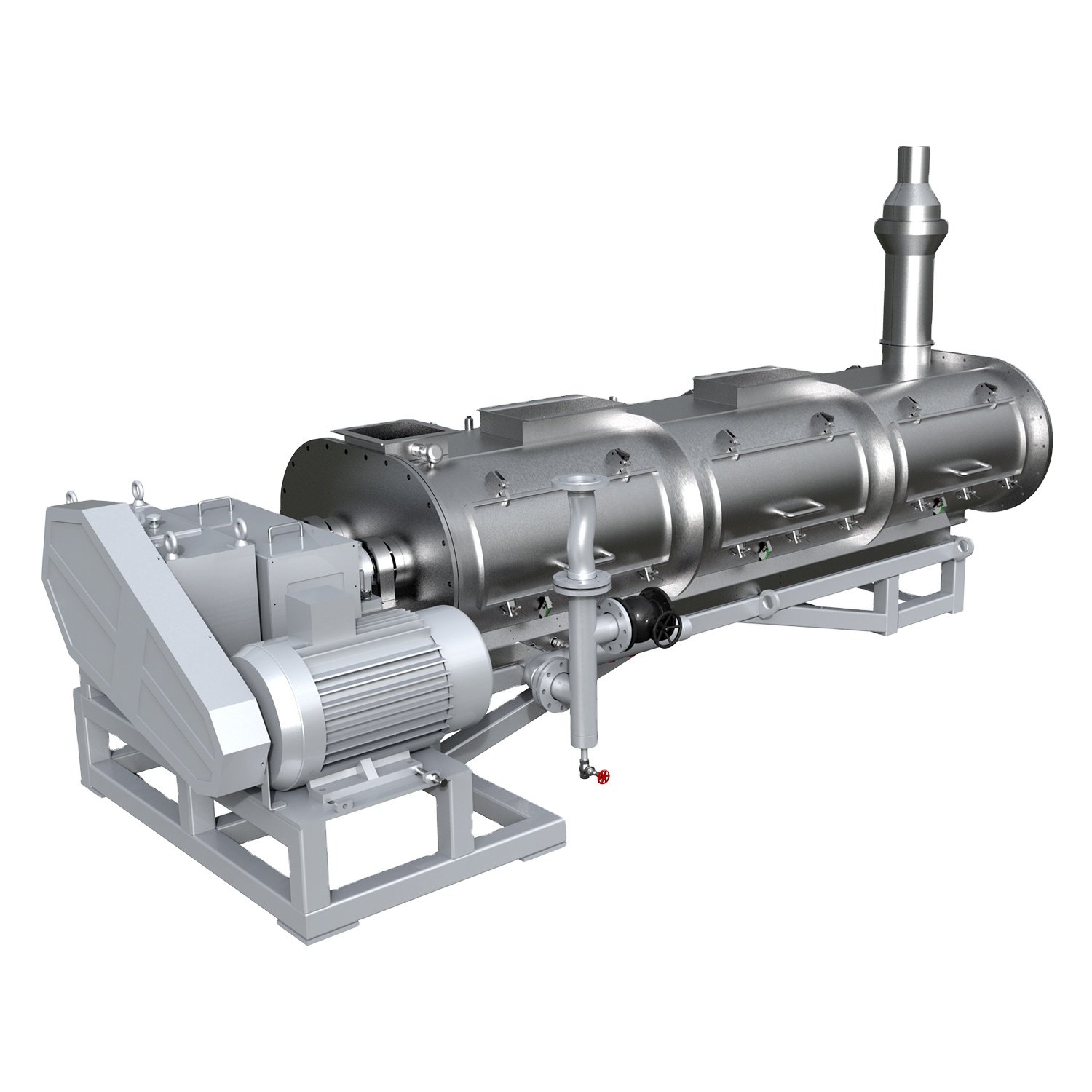 Fish and Aquatic Animal Feed Double-Shaft Equal-Diameter Steam Conditioner Machine for Extruder Machine
