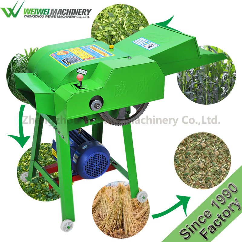 Weiwei machinery farm small hay chopper for animal feed implement tractor lawn grass mower electric cutter machine