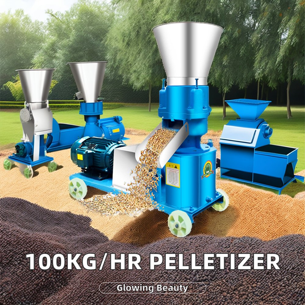 Farms use household small manual granulation poultry livestock animal feed pelletizer crusher