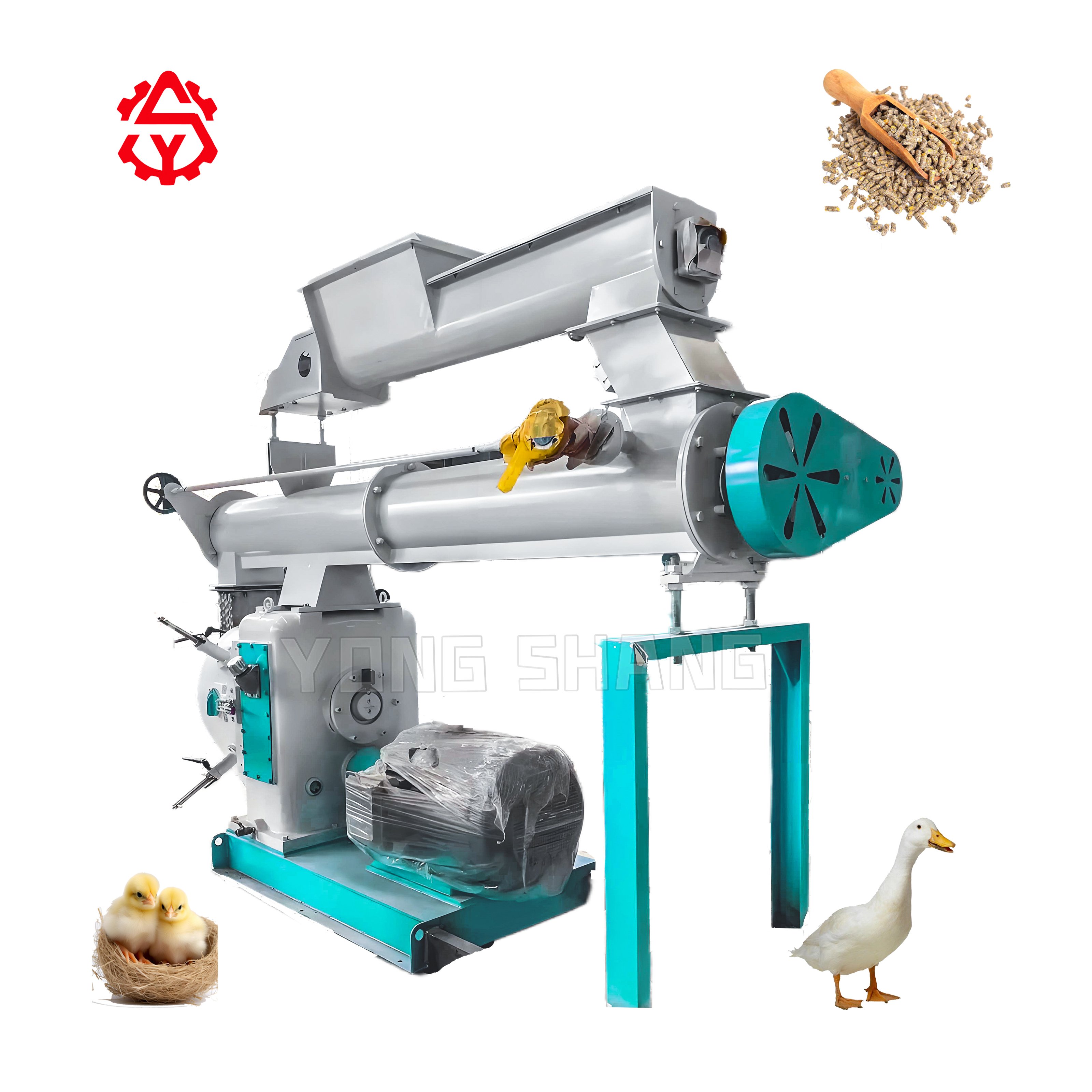 China Manufacture Cheap Animal Feed Pellet Processing Machine Chicken Feed Granulating Machine Feed Pellet Machinery for Sale