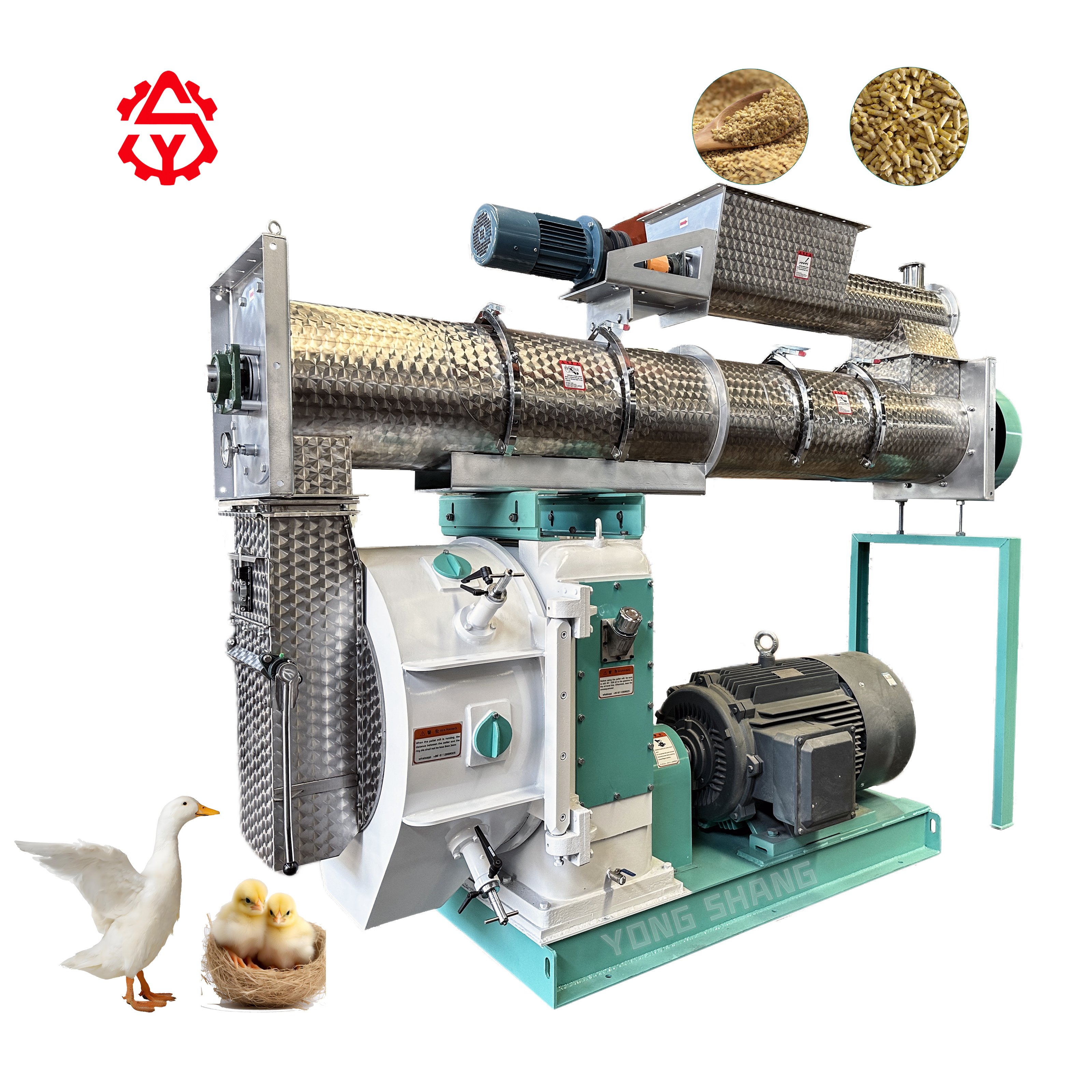 China Manufacture Cheap Animal Feed Pellet Processing Machine Chicken Feed Granulating Machine Feed Pellet Machinery for Sale