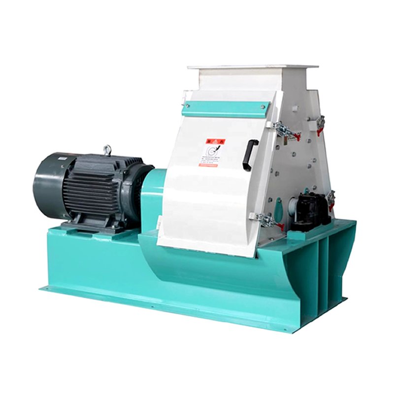Vertical maize corn rice husk animal feed processing hammer grinding mill