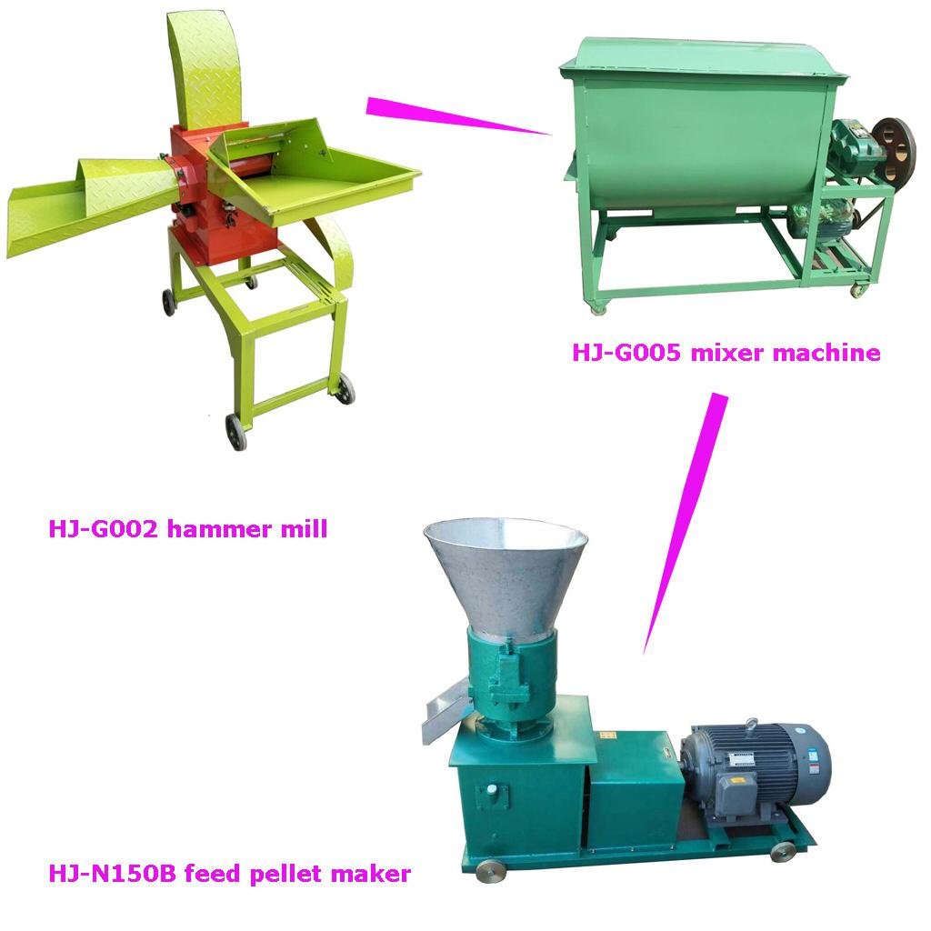 Multi-function animal feed pelletizing machine /feed mixer/cattle feed mixer G005