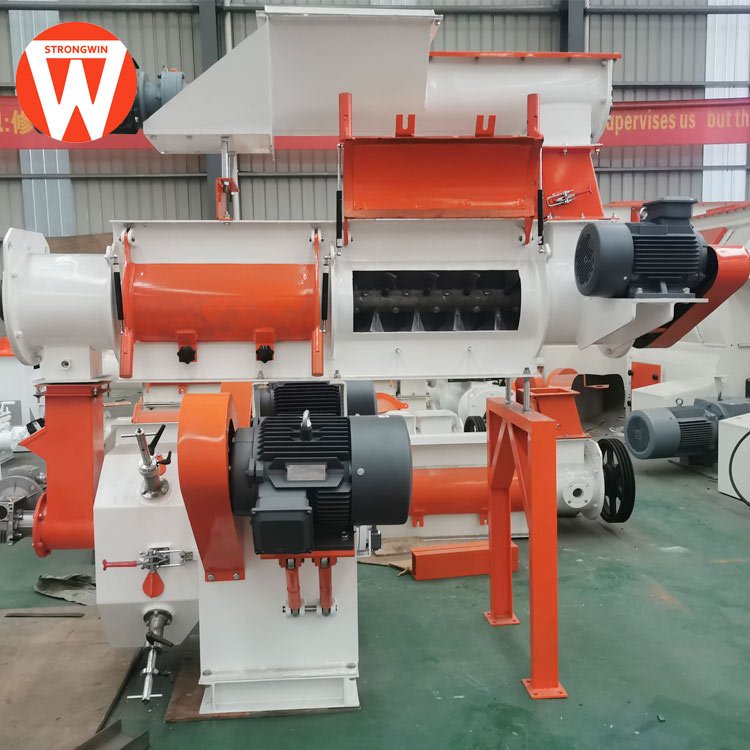 From henan 1t per hour animal feed pellet making machine