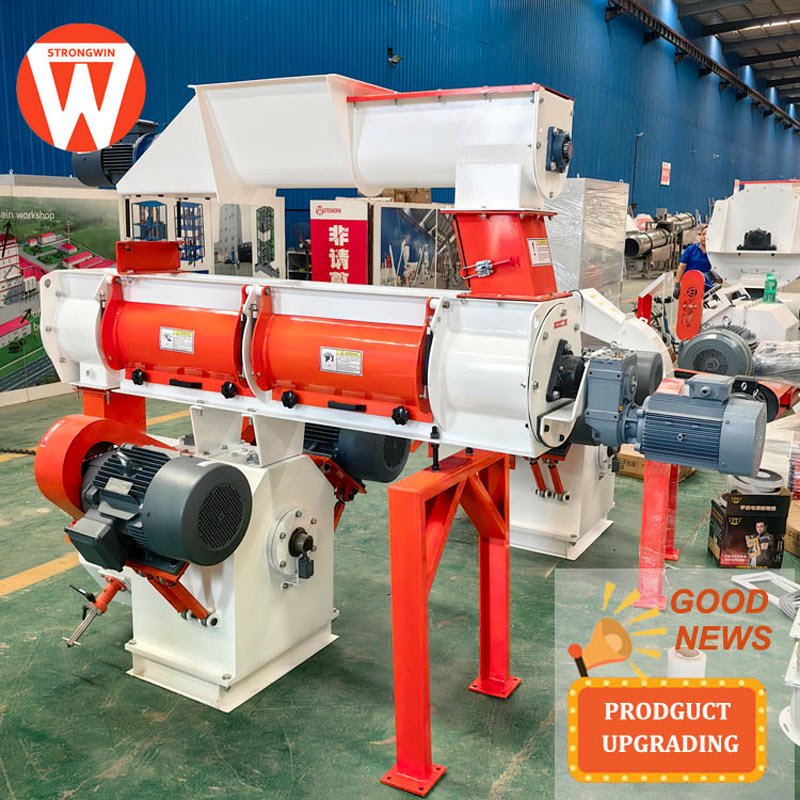 From henan 1t per hour animal feed pellet making machine